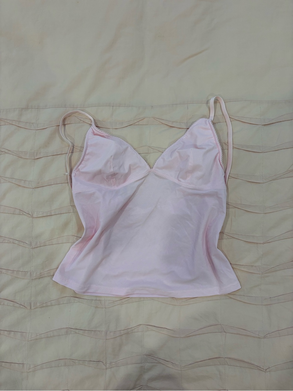 Pale Pink Mesh Cami Top